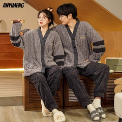 Teddy Thermal Velvet Pajama Set