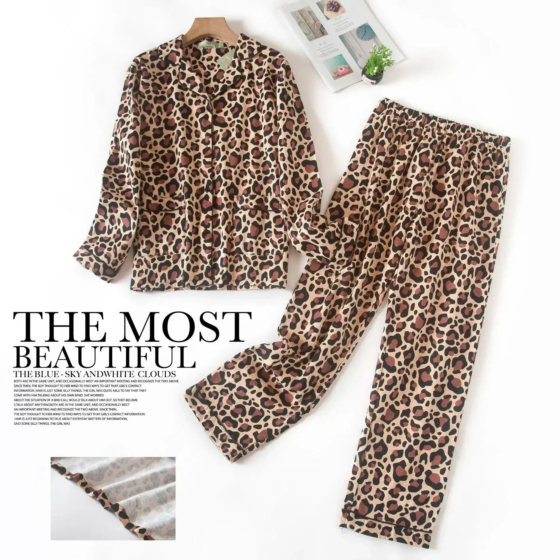 Women's Plus Size Flannel Pajama Set