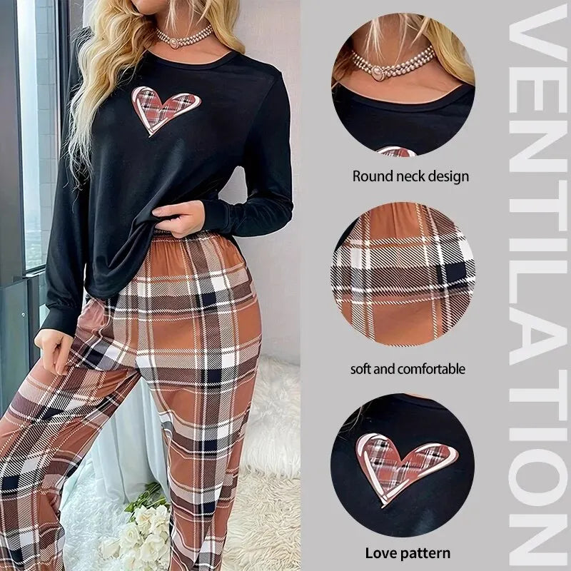 Bear Print Cotton Pajamas