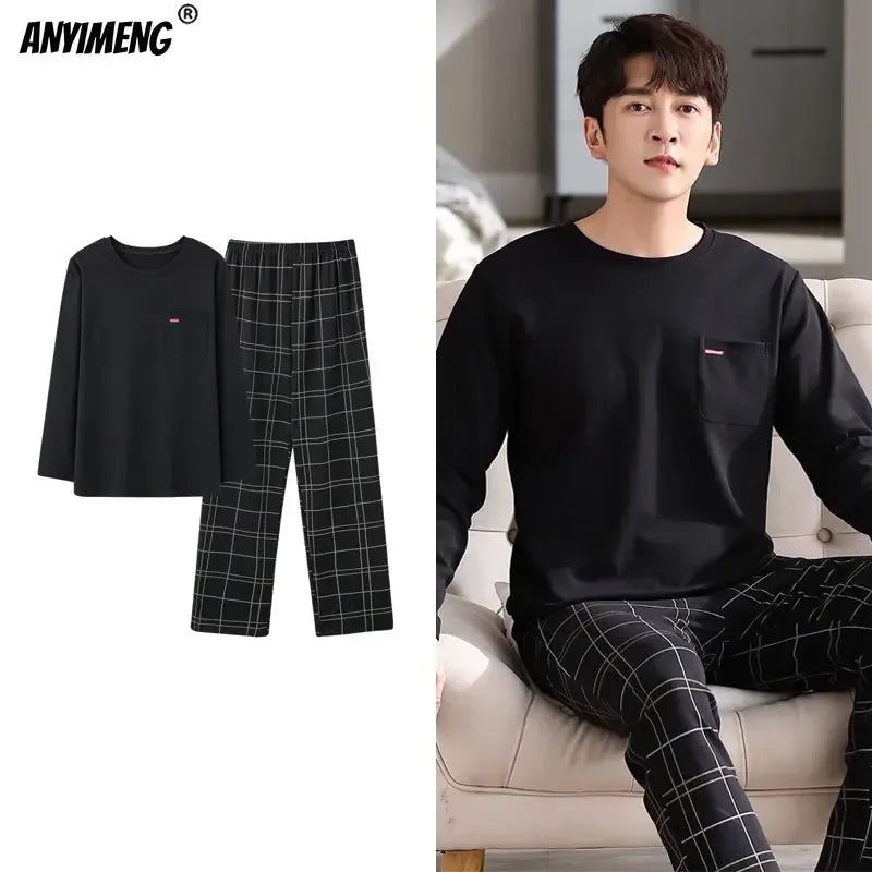 Bear Print Cotton Pajamas