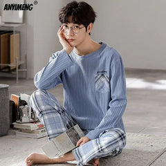 Bear Print Cotton Pajamas
