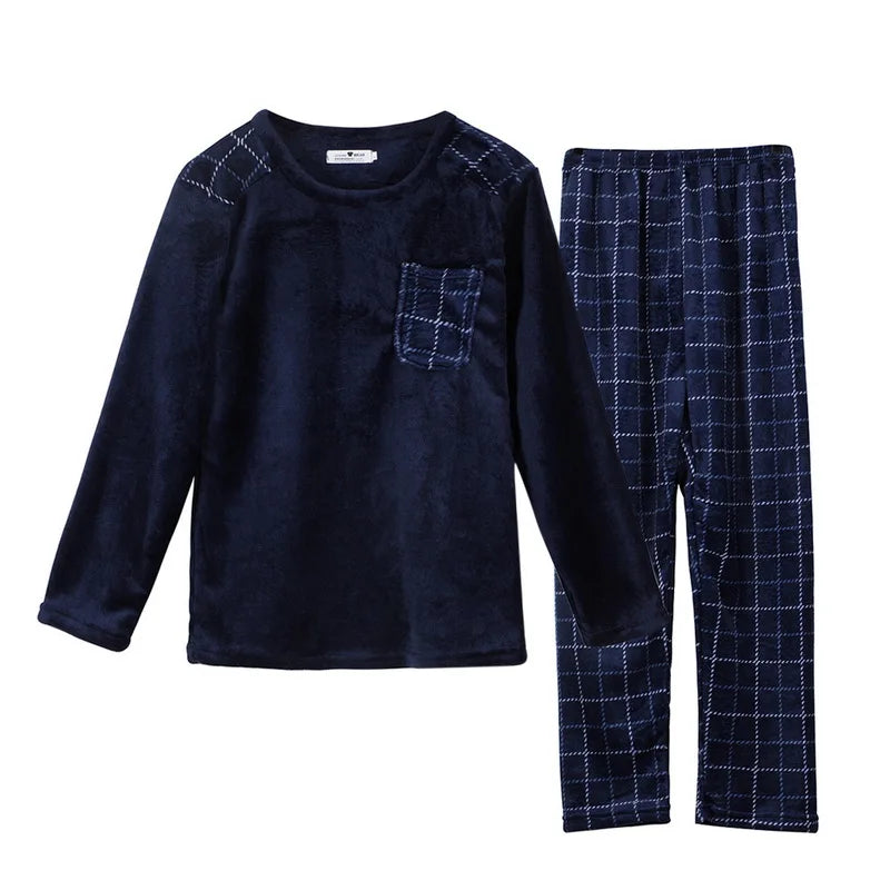Men's Winter Flannel Pajama Set