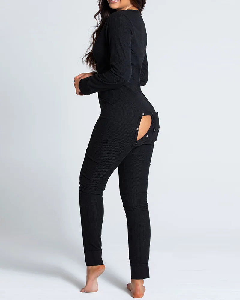 Christmas Open Butt Flap Onesie