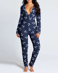 Christmas Open Butt Flap Onesie