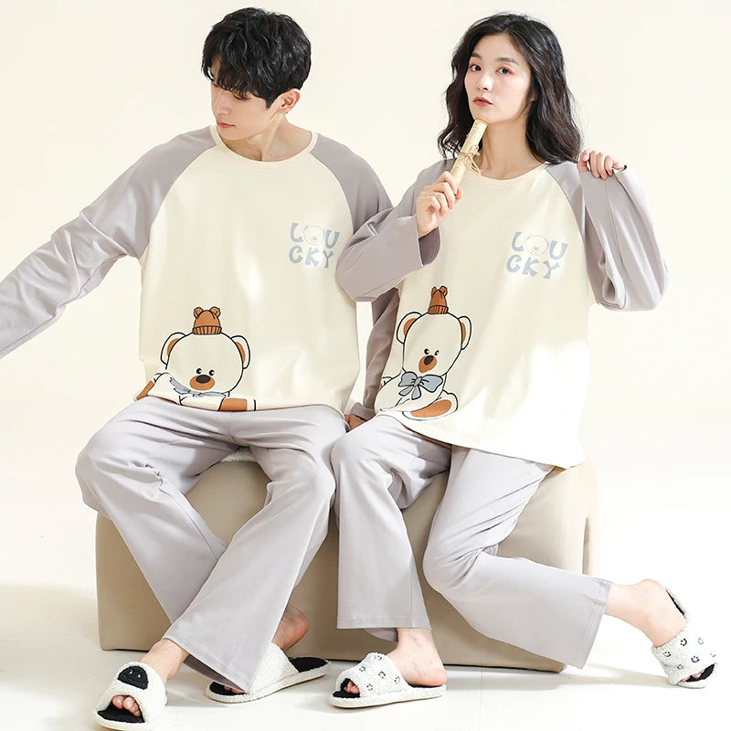 Dinosaur Cartoon Cotton Pajama Set