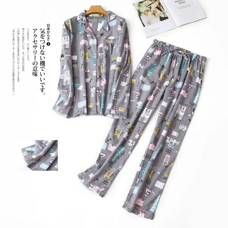 Women's Plus Size Flannel Pajama Set